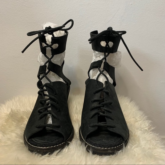 WOOLRICH Mohave Arroyo lace up heels - Picture 2 of 8